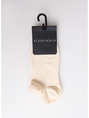 Black On Black Bej Kadın Patik Çorap K_patik