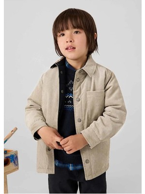 Mayoral Erkek Çocuk Çift Taraflı Fitilli Kadife Gömlek 4108