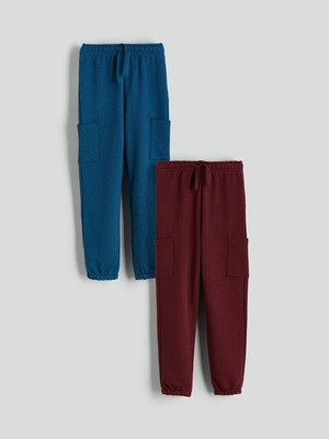 LC Waikiki Cey Yeni Sezon Beli Lastikli Erkek Çocuk Jogger Eşofman Altı 2'LI_8684687205181