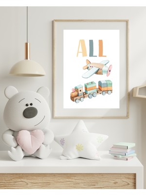 Fuart.Co All Dijital Baskı Çocuk Posteri (Çerçevesiz) POFU