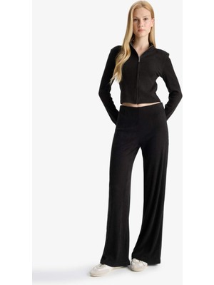 DeFacto Beli Lastikli Flare Fit Geniş Paça Eşofman Altı F0991AX25WN