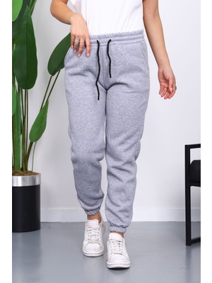 İmaj Butik Gri Üç İplik Şardonlu Eşofman Altı