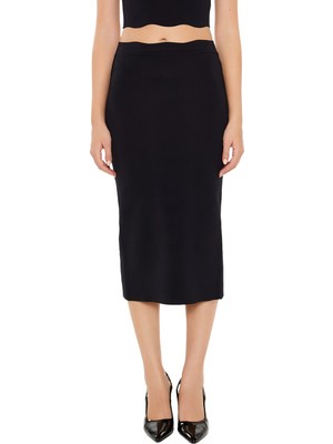 F21 Yırtmaç Detaylı Kalem Etek