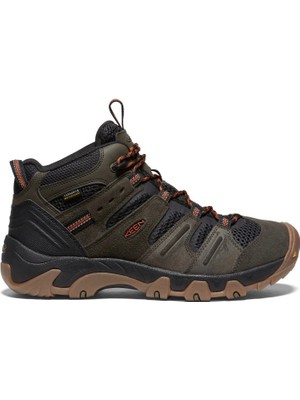 Keen 1028306 Headout Mid Wp Black Olive/fossil Orange Erkek Outdoor Bot