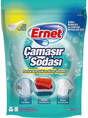 4 Adet   Ernet Çamaşır Sodası 2 kg
