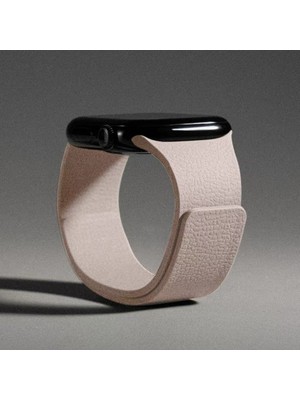 bbtech Apple Watch Series 11/10/9/8/7/se/se2/se3/ultra/ultra2/ultra3 Uyumlu 42/44/45/46/49MM Deri Görünümlü Yumuşak Dokulu Manyetik Mıknatıslı Kordon