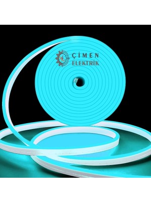 MCM Group 5 Metre Noas YL42 1220 Buz Mavi 12V Işık Dış Mekan Neon LED