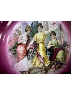 TT Schumann Bavaria Porselen Duvar Tabağı 26,5 cm Çapında