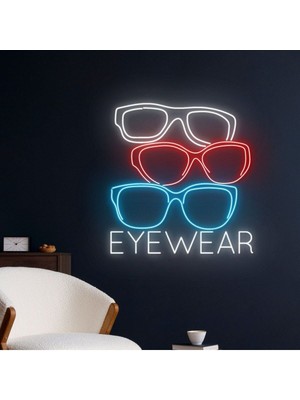 Eyewear Yazılı ve Şekilli Neon Tabela
