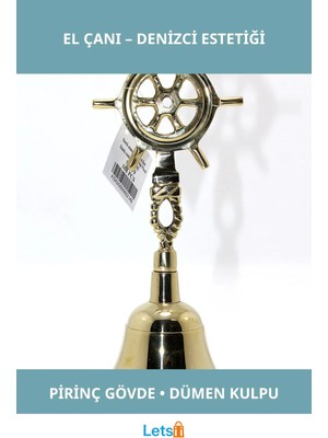 Letsii Şık Pirinç Dümen Kulplu El Çanı Dekoratif Objeler