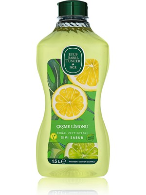 3 Adet  Eyüp Sabri Tuncer Sıvı Sabun Çeşme Limonu 1500 ml