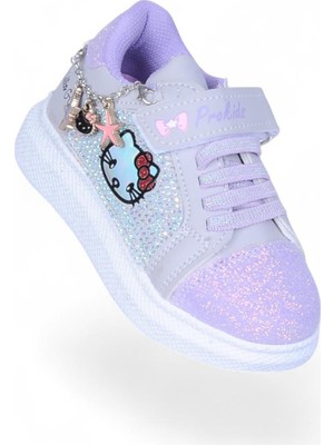 Prokids 4120 Gri-Lila Kız Çocuk Sneaker Spor Ayakkabı