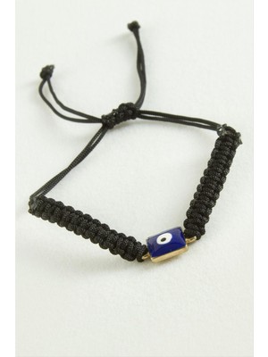 Fantastik Store Dikdörtgen Nazar Makrome Ip Bileklik