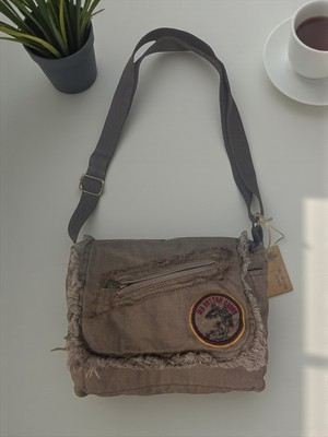 Old Cotton Cargo Vintage Küçük Salaş  Günlük Çapraz Postacı Çantası S Boy 26 cm x 20 cm