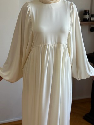 Navra Balon Kollu Oversize Elbise 5096