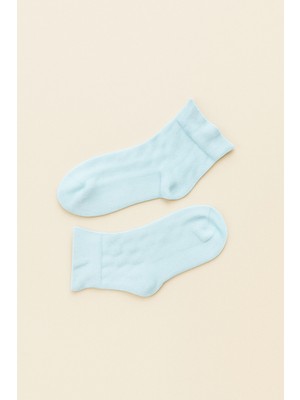 Katia & Bony Çocuk Bileği Fırfırlı Step Çorap Mavi