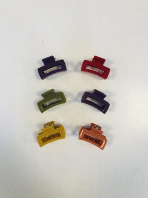 Aymeta Dikdörtgen Model 6 Adet Küçük Boy (4 Cm) Mandal Toka Seti