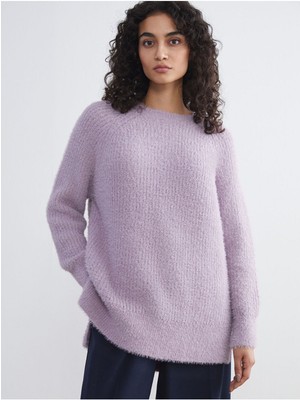 LC Waikiki Yeni Sezon Bisiklet Yaka Kadın Triko TUNIK_8684685473032