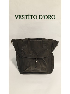 Multi Fonksiyonel Kanvas/kumaş Tote Çanta - Vestito D'oro