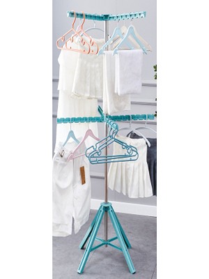 2 Adet  Arow 8 Kanatlı Katlanabilir Elbise Askısı