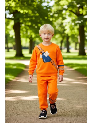 PayBuy Erkek Çocuk Pamuklu Örme Baskılı Günlük Takım Rahatlık ve Stil Bir Arada Kaliteli Şık Rahat