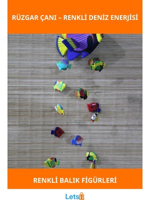 Letsii Renkli Ahşap Hayvan Figürlü Rüzgar Çanı Bahçe Balkon Dekor