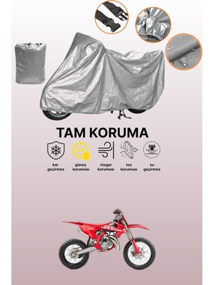 Dokaca Gri Gas Gas Mc 85 Uyumlu Motosiklet Brandası, Koruyucu Örtü, Motor Branda