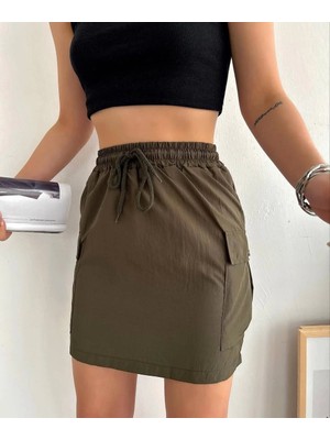 Bilfold  Cep Ince Paraşüt Etek Haki S241019