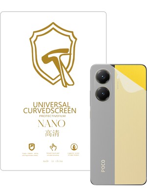 Microcase Xiaomi Redmi Poco X7 Pro ile Uyumlu Full Tpu Nano Arka Ekran Koruma Filmi - EKM102