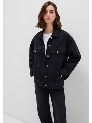 Mavi Luna 90LAR Koyu Gri Jean Ceket 1110177-90547