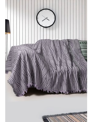 Rell Home Pamuklu Lüks Kaymaz Koltuk Örtüsü | Koltuk Şalı | Çok Amaçlı Örtü