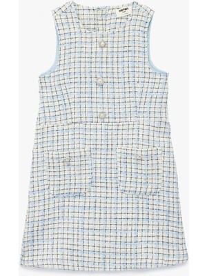 Koton Kısa Kollu Bisiklet Yaka Tüvit Jile Elbise