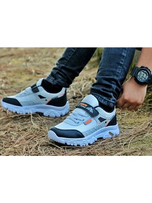 Adımist Çocuk Unisex Spor  Microlight Taban Su Itici Kumaş Cırtlı Trekking Ayakkabı