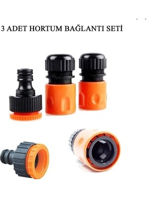 Trendhane Freedtools- 1/2" Hortum Musluk Bağlantı Adaptörü (2 Adet) + 1/2 - 3/4" Musluk Adaptörü