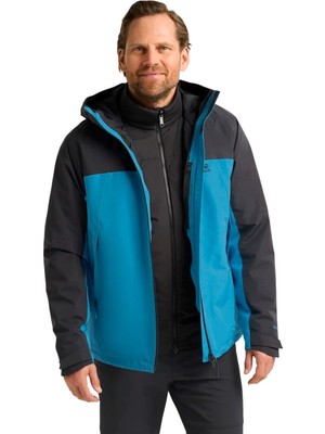 Jack Wolfskin Wild Places 3in1 Erkek Mavi Outdoor Ceketi