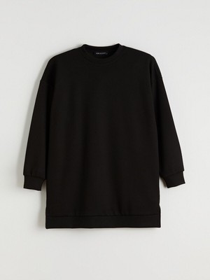 LC Waikiki Yeni Sezon Bisiklet Yaka Kadın Sweatshirt TUNIK_8684689549306