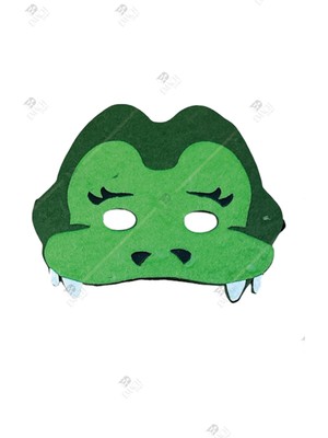 Emach Dizayn Timsah Maske Kaliteli Keçe Hayvan Figürlü Maske