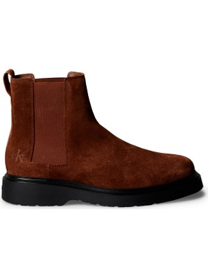 Calvin Klein Kahve Erkek Bot Combat Ess Chelsea Boot Su
