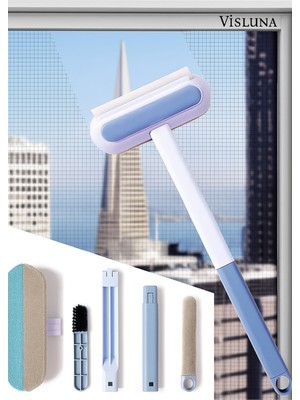 Visluna Cam Temizleme Aparatı Çok Amaçlı Kıl Tüy Toplayıcı Halı ve Koltuk Temizleyici