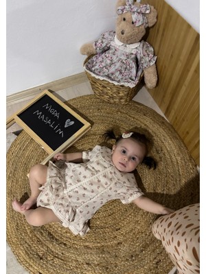 Baby Muz Çiçekli Bebek Elbise Takımı