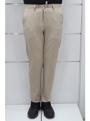 Marcao Fistan Store Erkek Düz Normal Bel Normal Kalıp Dar Paça Kışlık Jogger Pantolon