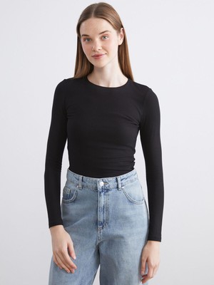 LC Waikiki Cey Yeni Sezon Büyük Beden Bisiklet Yaka Kadın BODY_8684688944416