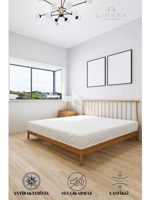 Liossa Premium | %100 Pamuklu | Su Sıvı Geçirmez Yatak Koruyucu Alez | Fitted Full Kenar | Tek/çift Kişilik