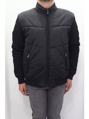 Marco Muratti Fistan Store Erkek Hakim Yaka Spor Kesim Normal Kalıp Kolları Çelik Örgü Kışlık Mont