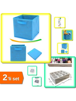 Hereveoyuncak Dolap Içi + Çekmece Düzenleyici Seti 2li - Akıllı Organizer Çözümü MAVN62