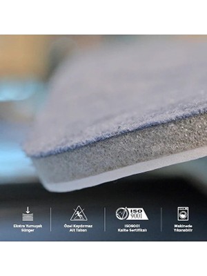 Hig Store Ekstra Yumuşak Süngerli Diz Ağrıtmayan Ortopedik Kapitone Seccade Özel Taban 65X120 Ebat