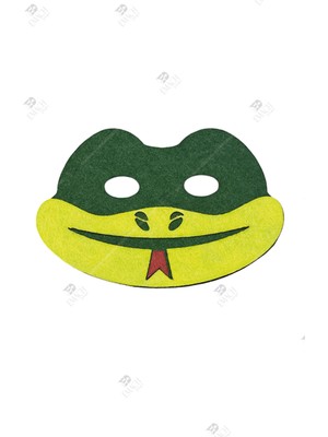 Emach Dizayn Yılan Maske Kaliteli Keçe Hayvan Figürlü Maske
