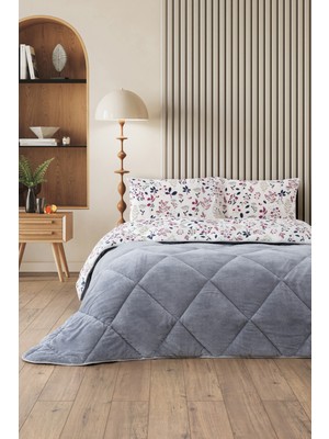 Formeya Morena Çift Kişilik Wellsoft Yorgan Uyku Seti Lastikli Çarşaf+Yastık Kılıflı Çift Kişilik Uyku Seti