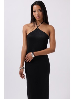Etiler Collection Çapraz Askılı Maxi Elbise