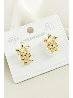 Fantastik Store Papatya Inci Metal Küpe